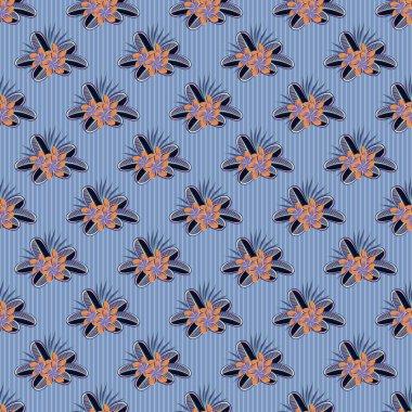 Eski bir çiçek süsü. Soyut klasik dikişsiz desen