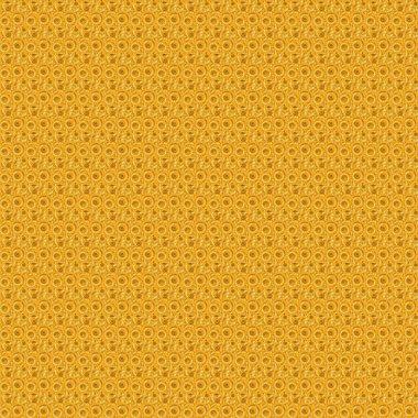 Geleneksel klasik Altın Şablon. Sarı arkaplanda barok tarzında kusursuz bir doğulu süsü..