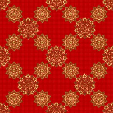 Davetiye şablonu için kırmızı ve altın renkli soyut altın arkaplan. Vektör altın pürüzsüz desen.