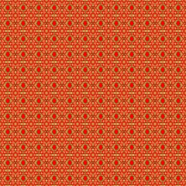 Altın gradyanı olan klasik, dikişsiz bir model. Altın süslemeli ve kırmızı arka planlı zarif altın davetiye kartı..