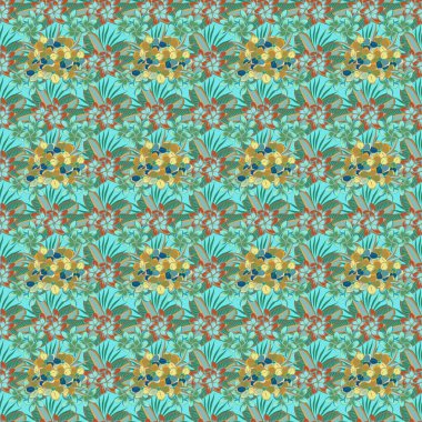 Renksiz çiçek vektör deseni 