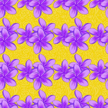 Web sayfaları, düğün davetiyeleri, tekstil, duvar kağıtları için vektör romantik arka plan. Sarı arka planda suluboya çiçekleri pürüzsüz desen.