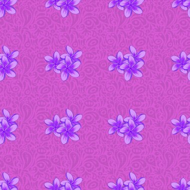 Vektör Hintli çiçek deseni. Menekşe arkaplanda kusursuz bir süs izi. Etnik havlu, kına tarzı. Tebrik kartı arkaplanı, arkaplan, tekstil için kullanılabilir.