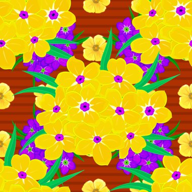 Renksiz çiçek vektör deseni 