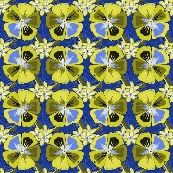 Exquisites Muster Mit Kosmos Blumen Vintage Stil Trendiger Print Den — Stockvektor