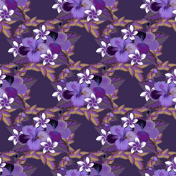 Couleur Motif Vecteur Floral Sans Couture — Image vectorielle