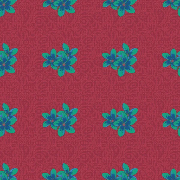 Couleur Motif Vecteur Floral Sans Couture — Image vectorielle