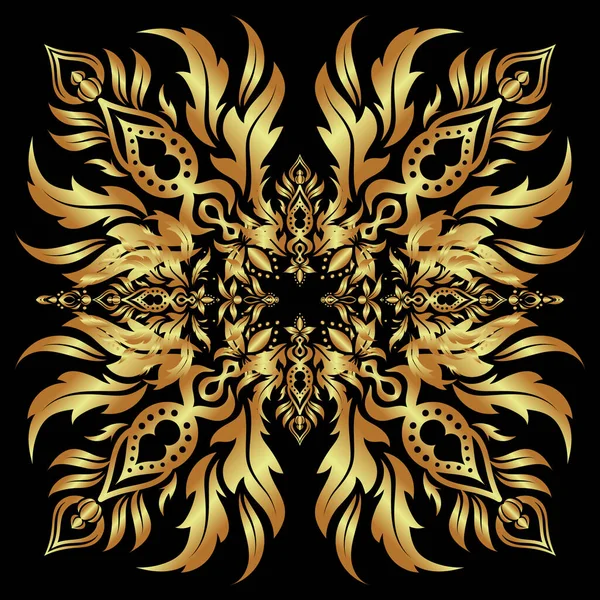 Grille Dorée Style Oriental Éléments Vectoriels Transparents Pour Conception Oriental — Image vectorielle