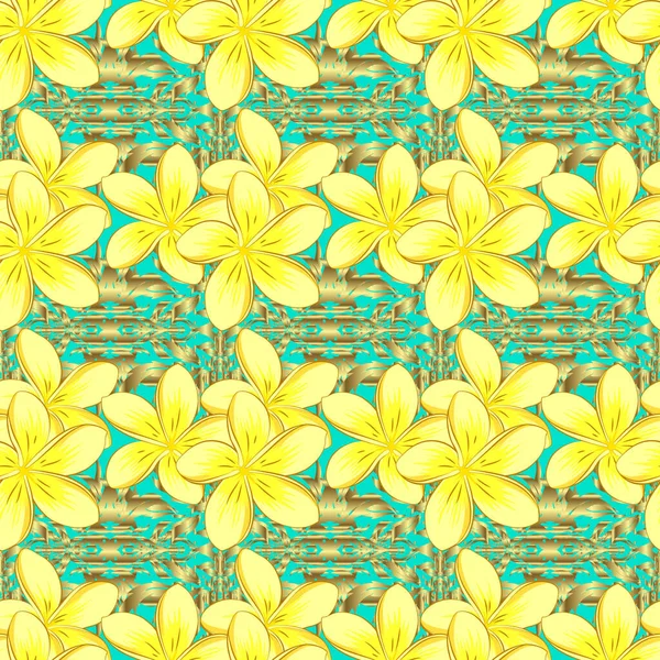 Couleur Motif Vecteur Floral Sans Couture — Image vectorielle