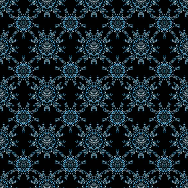 Patrón Damasco Sin Costuras Fondo Pantalla Clásico Fondo Frontera Ornamental — Vector de stock