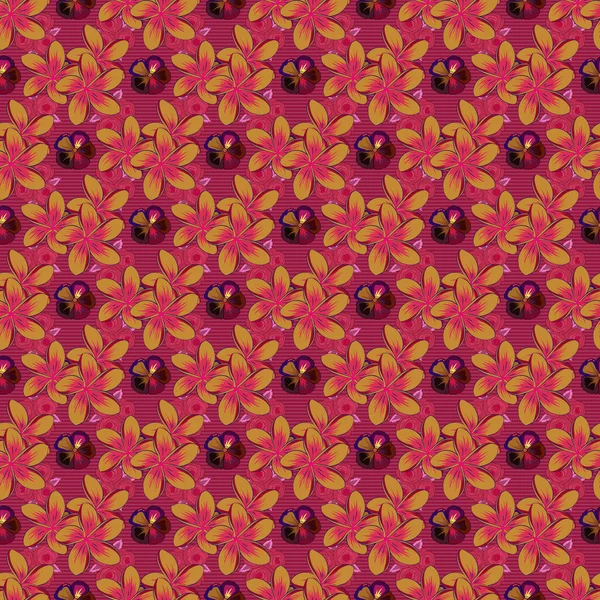 Couleur Motif Vecteur Floral Sans Couture — Image vectorielle