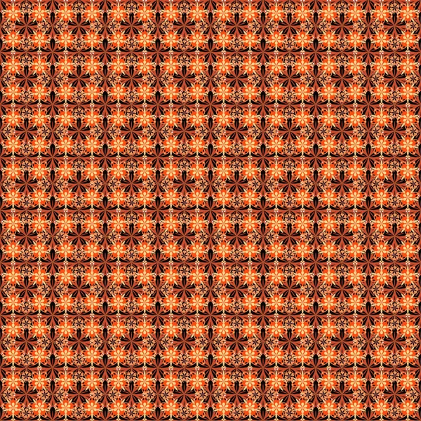 Motif Vectoriel Avec Des Éléments Rouges Marron Orange Pour Votre — Image vectorielle