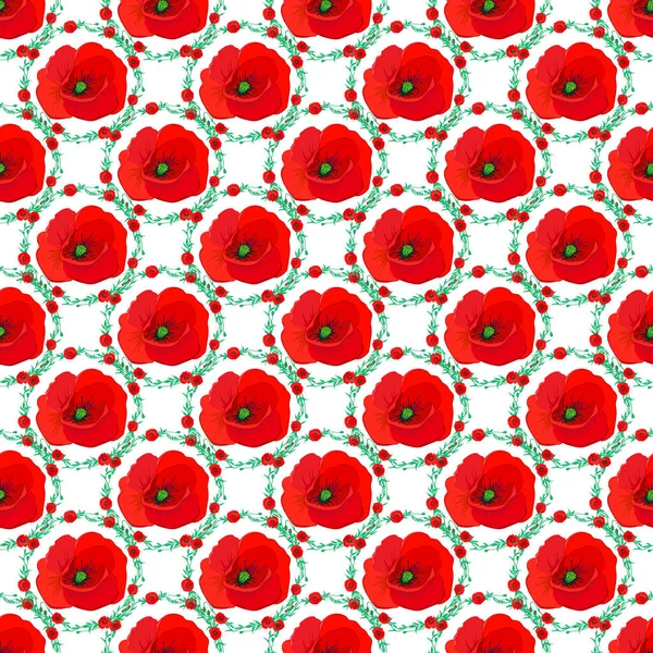 Couleur Motif Vecteur Floral Sans Couture — Image vectorielle