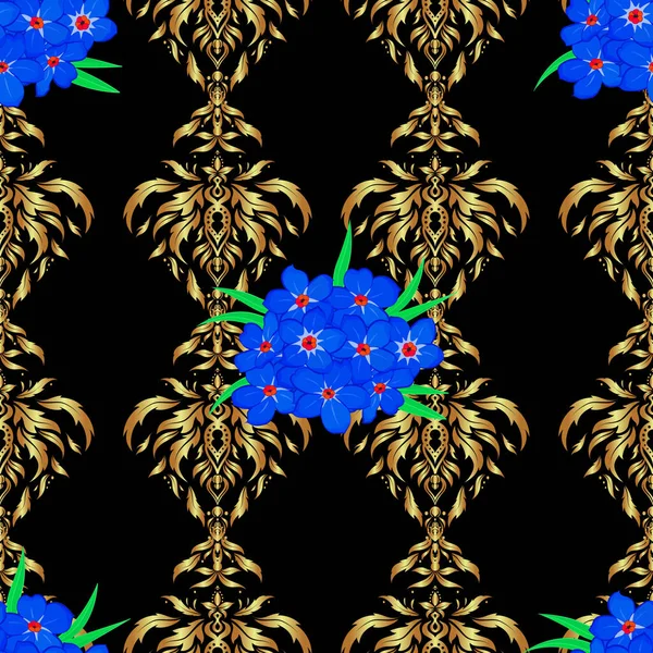 Couleur Motif Vecteur Floral Sans Couture — Image vectorielle