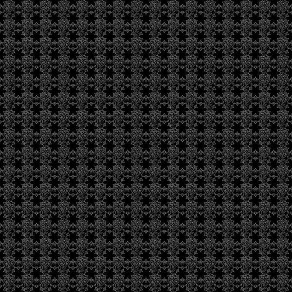 Геометрические Очертания Белыми Черными Элементами Абстрактный Контурный Скелет Бесшовный Геометрический — стоковый вектор