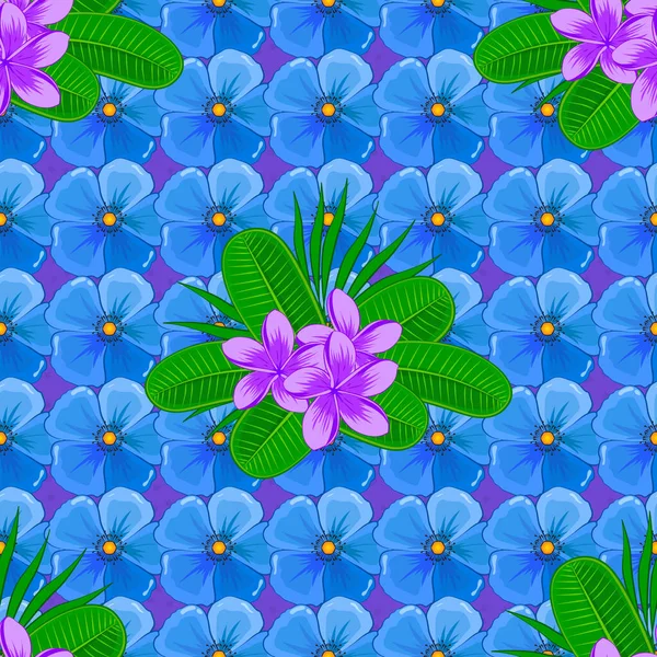 Nahtlose Muster Florale Vektor Illustration — Stockvektor