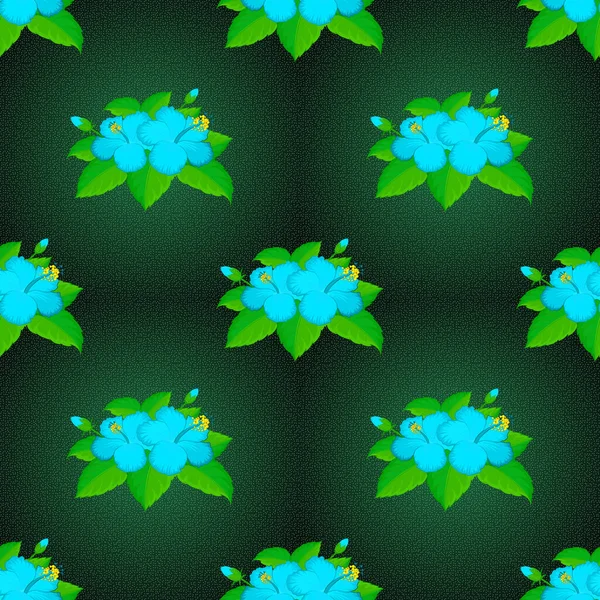 Färg Sömlös Blommig Vektor Mönster — Stock vektor