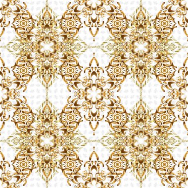 Parmak izi ya da dijital için kusursuz altın desen. Soyut vektör dinamiği dalgalı yüzey, hareket yanılsaması, beyaz arkaplanda eğrilik.