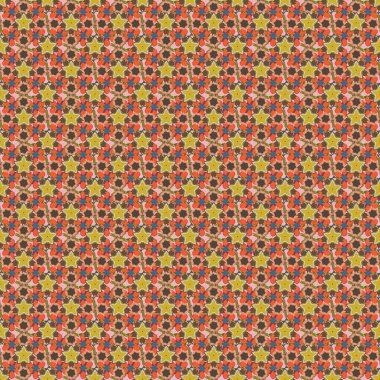 Doğu tarzında bir vektör süsü. Metin için tasarım, davetiye kartları, çeşitli baskı sürümleri. Kahverengi, turuncu ve pembe elementlerle kusursuz desen.