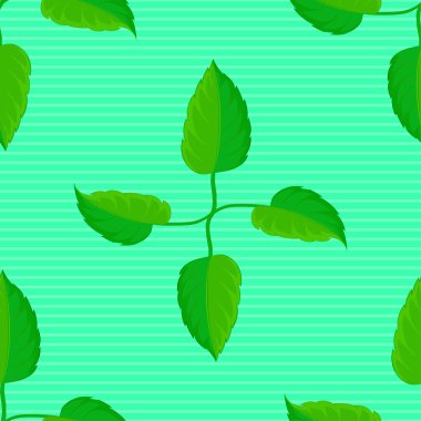 Retro tekstil tasarım koleksiyonu. El çizimi çiçek unsurları olan soyut, pürüzsüz vektör deseni. 1950-1960 motifleri. Sonbahar renkleri. Mavi ve yeşil çiçekli ipek eşarp.