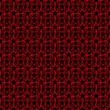 Soyut süs eşyasıyla kusursuz bir model. Siyah ve kırmızı doku.