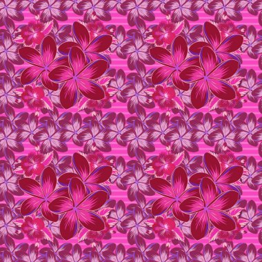 Renksiz çiçek vektör deseni 