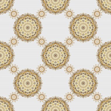 Davetiyeler için dekorasyon, tebrik kartları, teşekkür mesajı. Altın çiçekli, pürüzsüz desen. Gri bir zeminde Victoria tarzı elementler. Tasarım için vektör açgözlülüğü ve vignette.