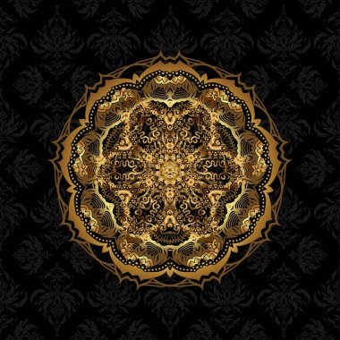 Soyut çiçeklerin etrafını sarın. Vektör şirketi işareti, amblem, element. Butik, dükkan, iş yeri ve iç mekan için yumuşak, güzel dairesel logo. Basit geometrik mandala logosu.