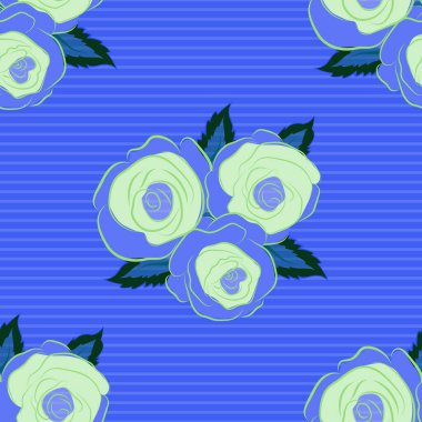 Renksiz çiçek vektör deseni 