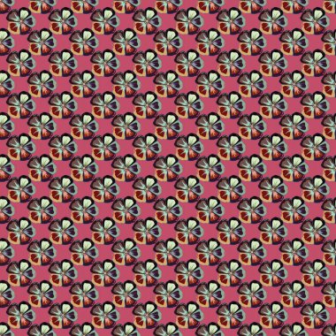 Renksiz çiçek vektör deseni 