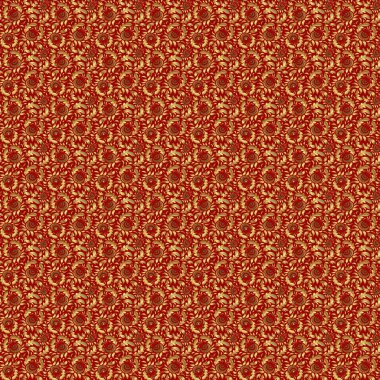 Gerçekçi, soyut, altın, kusursuz desen. Kırmızı arka planda parlak ışık ve parlak vektör şablonu. Vektör altın eğimli, pürüzsüz doku. Çerçeve, kurdele, bayrak, mandalalar için metal elementler.