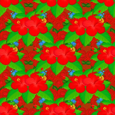 Renksiz çiçek vektör deseni çizimi