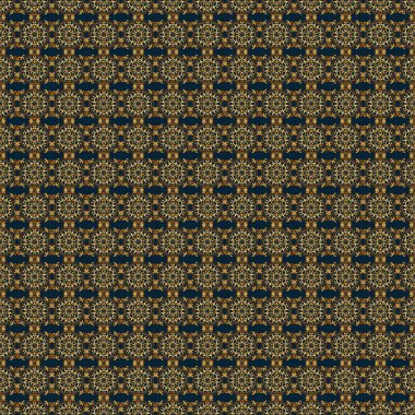 Puantiye, konfeti. Art deco tarzı. Altın folyo dokusu. Parlak fon. Mavi ve altın pürüzsüz desen. Soyut geometrik modern arkaplan.