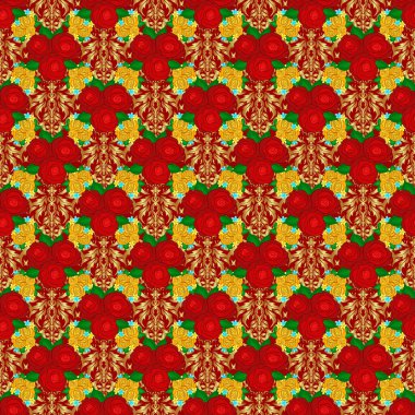 Renksiz çiçek vektör deseni 