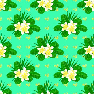 Renksiz çiçek vektör deseni 