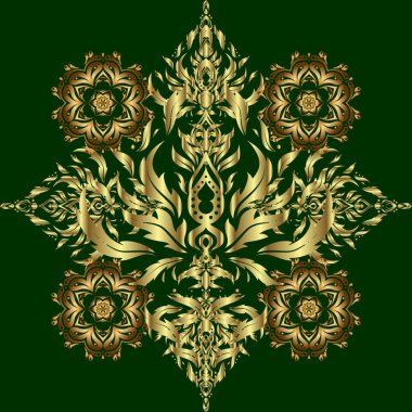 Arka planda altın pürüzsüz desen. Vektör lüks altın desen.