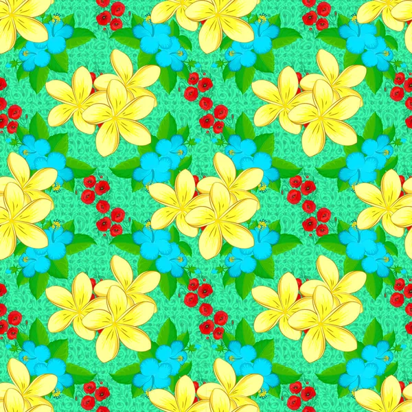 Renksiz çiçek vektör deseni 