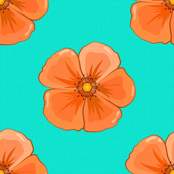 Couleur Motif Vecteur Floral Sans Couture — Image vectorielle