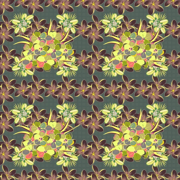 Renksiz çiçek vektör deseni 