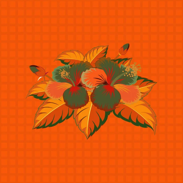 Flores Tropicales Hojas Anfibios Cogollos Prohibidos Patrón Floral Vectorial Sin — Vector de stock