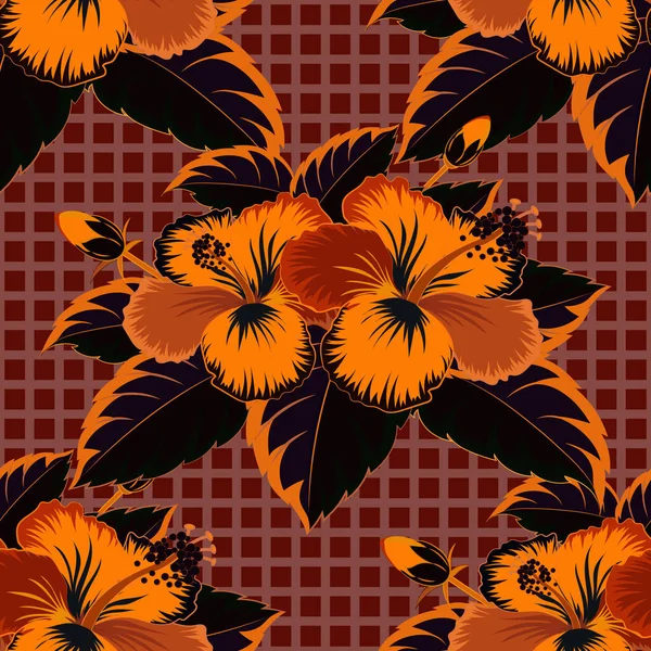 Illustration Vectorielle Florale Sans Couture — Image vectorielle