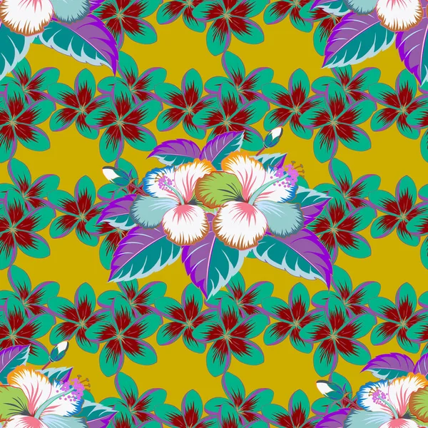 Mavi ve menekşe rengi duvar kağıtları. Şal desenli, vektör çizgili, pürüzsüz desen. Geleneksel doğulu desensiz şal deseni. Kumaş, tekstil, ambalaj kağıdı için dekoratif süs.