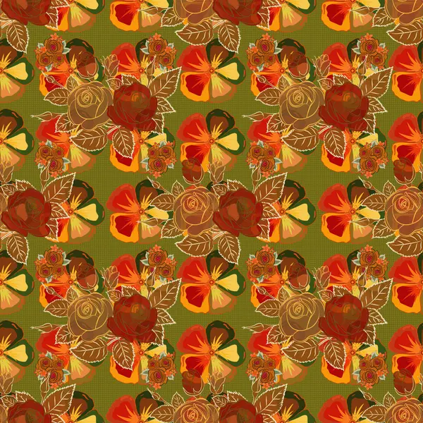 Renksiz çiçek vektör deseni 