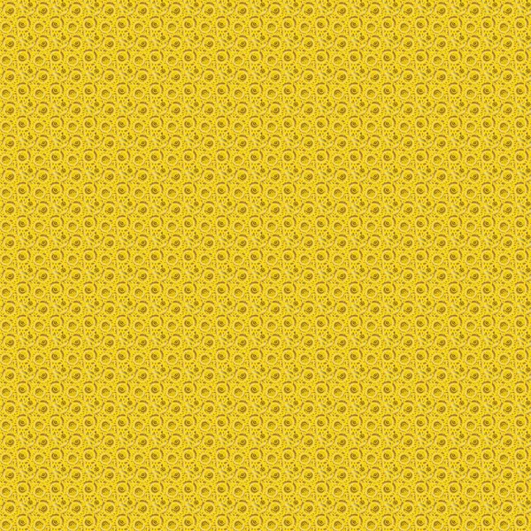 Sarı arka planda altın süslemeleri olan kusursuz, soyut vektör deseni. Altın süslemeli klasik tasarım.