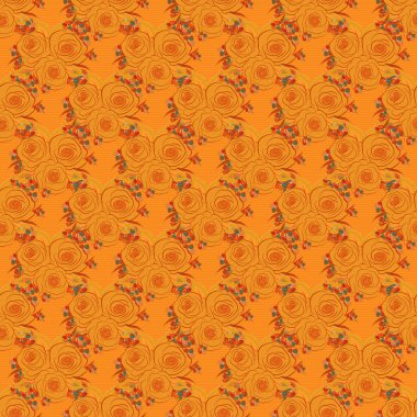 Renksiz çiçek vektör deseni çizimi