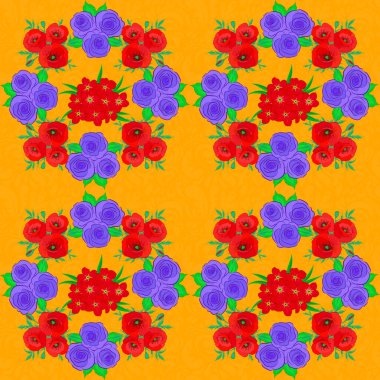 Renksiz çiçek vektör deseni 