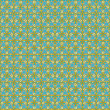 Kumaş için dekorasyon. Doğu tarzında klasik tasarımı olan kusursuz bir model. Geleneksel Arap süsü mavi, sarı ve yeşil elementlerle. Süslü dantel iz sürücü.