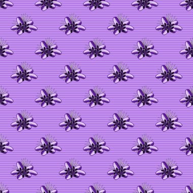 Kusursuz desenli çiçek vektör çizimi