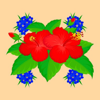 Bej bir arka planda, şirin çiçekli kusursuz vektör deseni. Çiçek arka planı.