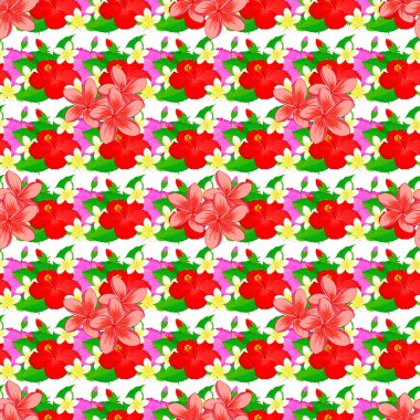 Dekorasyon ve tasarım için mükemmel bir vektör kusursuz desen. Enfes desenli, çiçek desenli, klasik tarzda. Beyaz arka planda suluboya desenli çiçek desenli moda baskı.